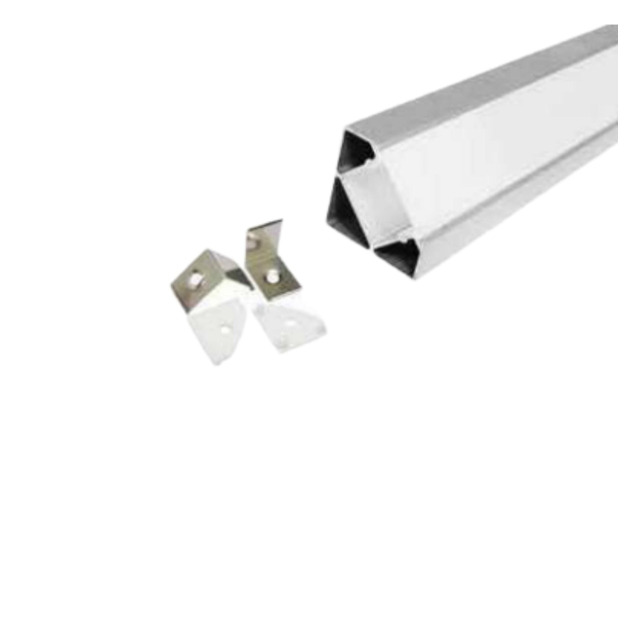 Perfil Esquinero 122 Accesorios 2 Tapas y 2 Grapas Para Perfil - Wattko